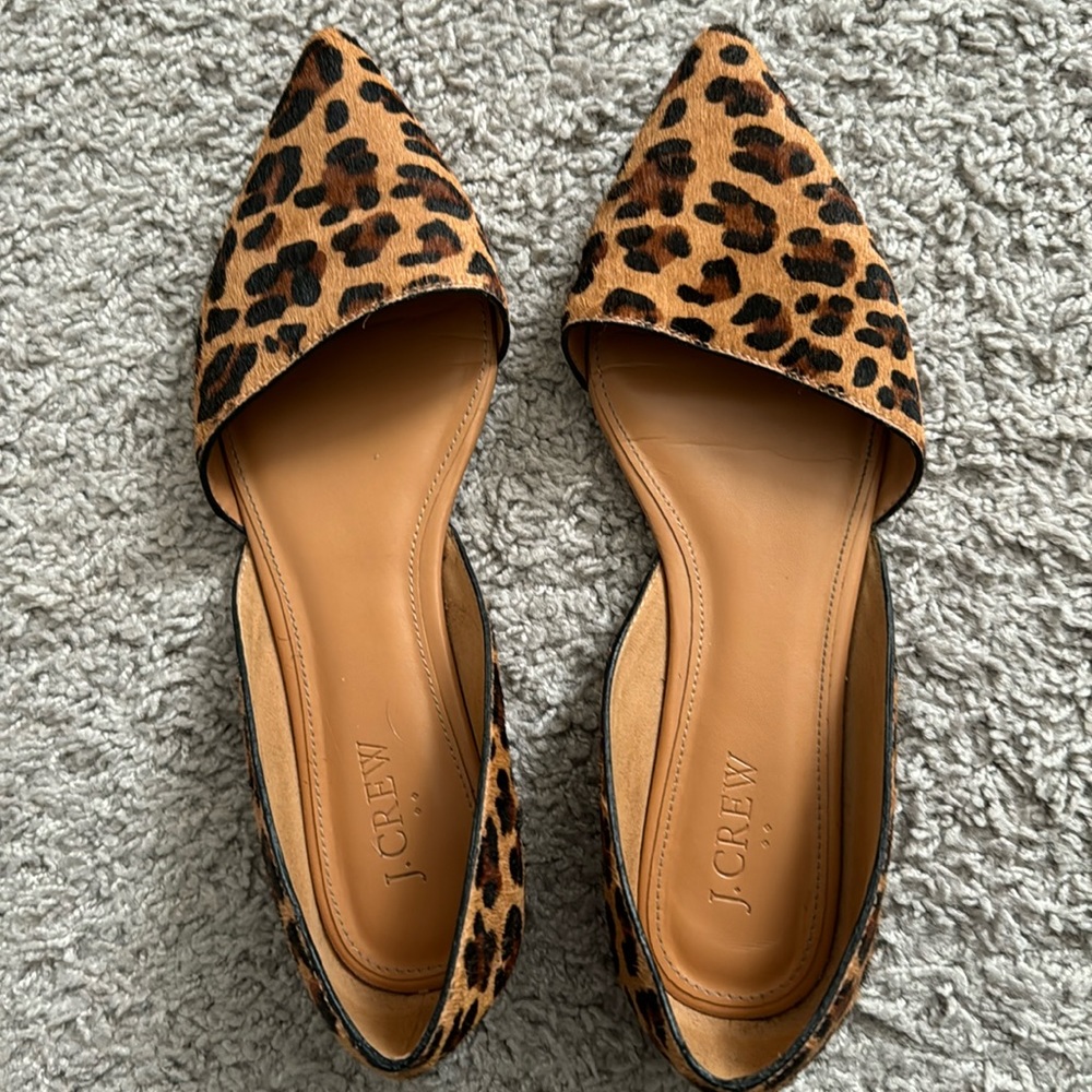 J. Crew Leopard Flats